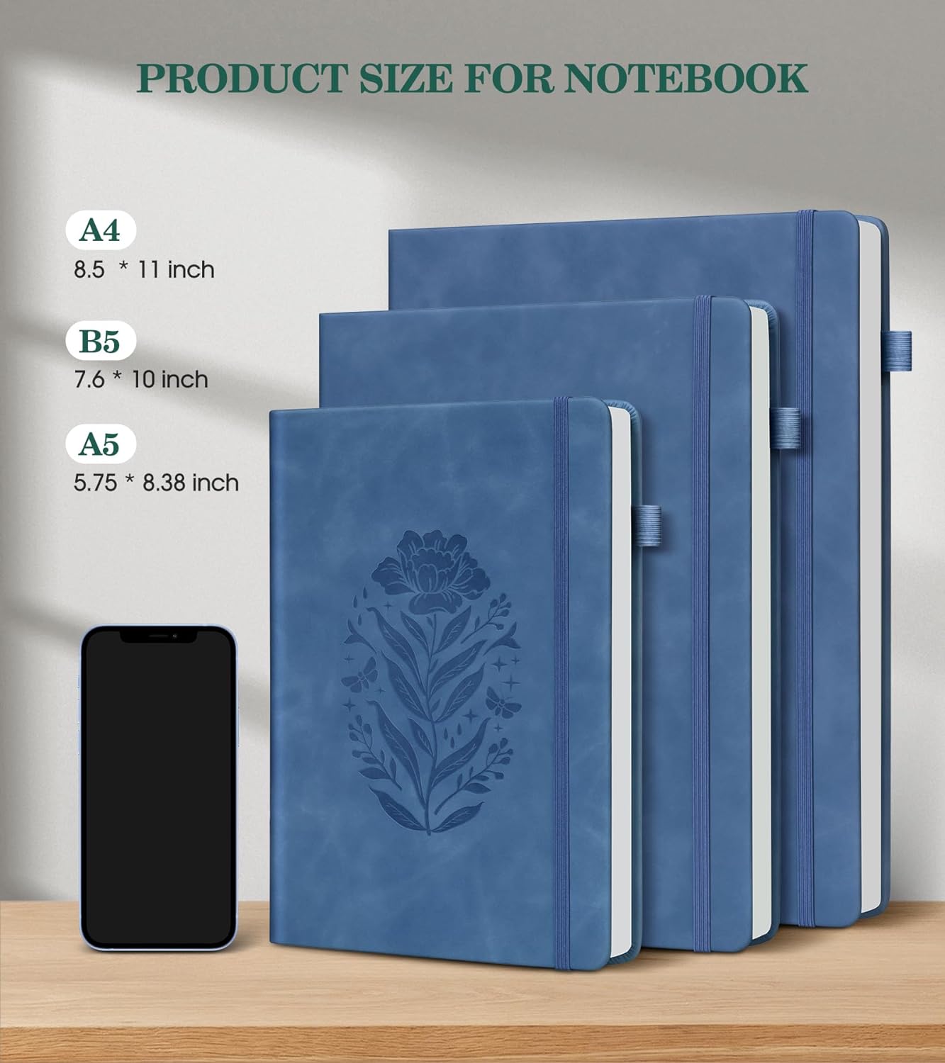 Journal Notebook, Hardcover Leather Journals for Writing, Writing Journal, College Notebook -5.75''X8.38'' (200 Pages-A5) Journal Notebook, Hardcover Leather Journals for Writing, Writing Journal, College Notebook -5.75''X8.38'' (200 Pages-A5)